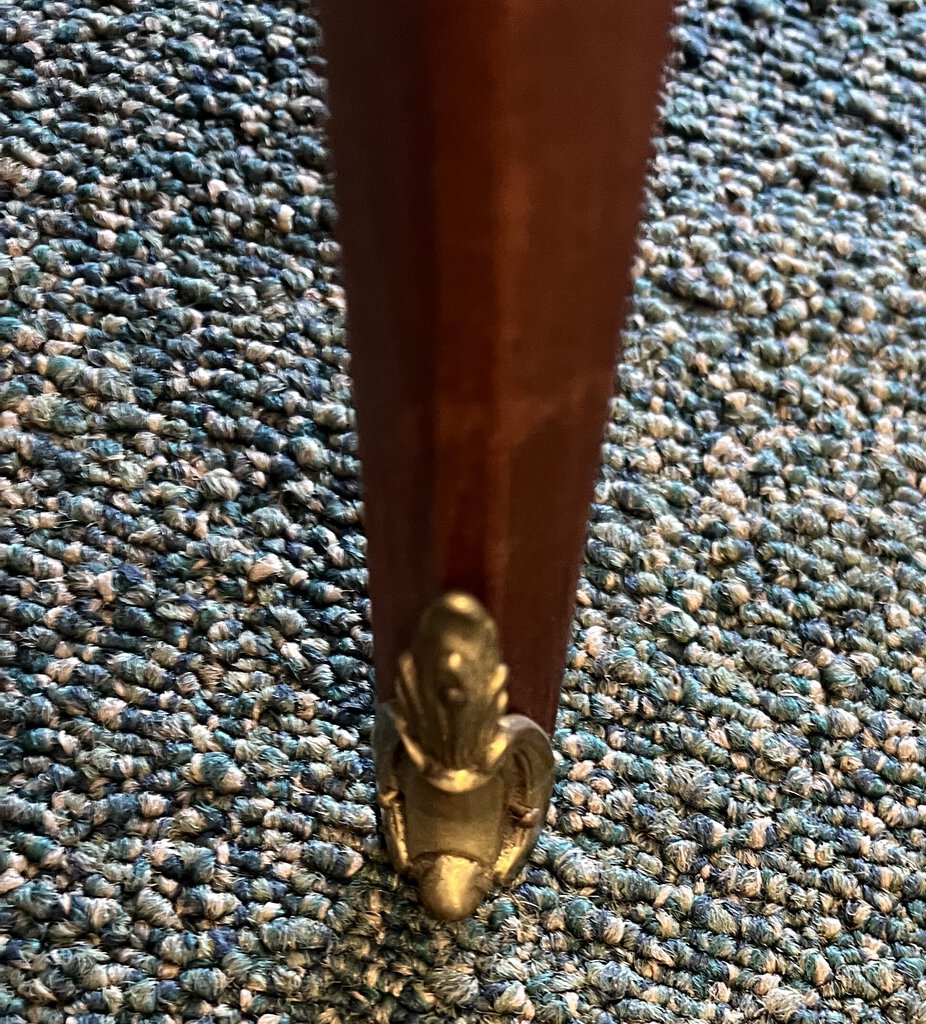 Baker Round Louis IV Table with Brass Gallery