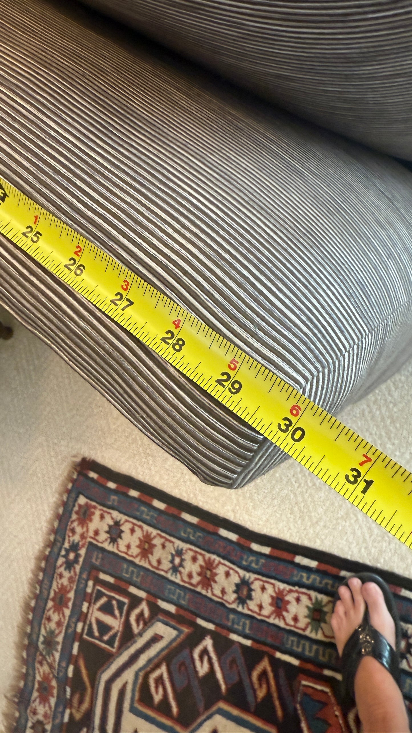 Custom Slipper Chair by Kravet Furniture