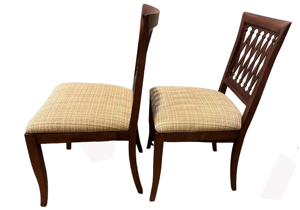 Set of 2 Criss-Cross Back Chairs
