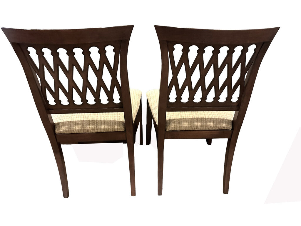 Set of 2 Criss-Cross Back Chairs