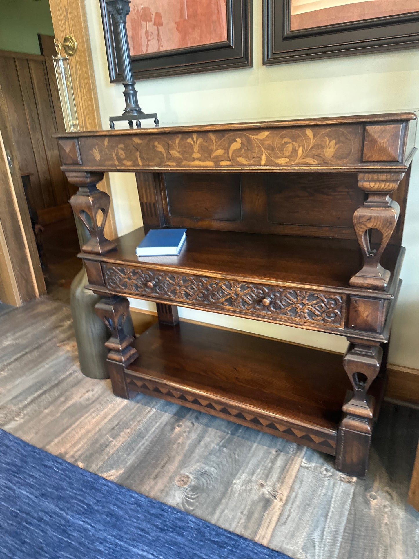 Custome Vintage English Server with Inlay