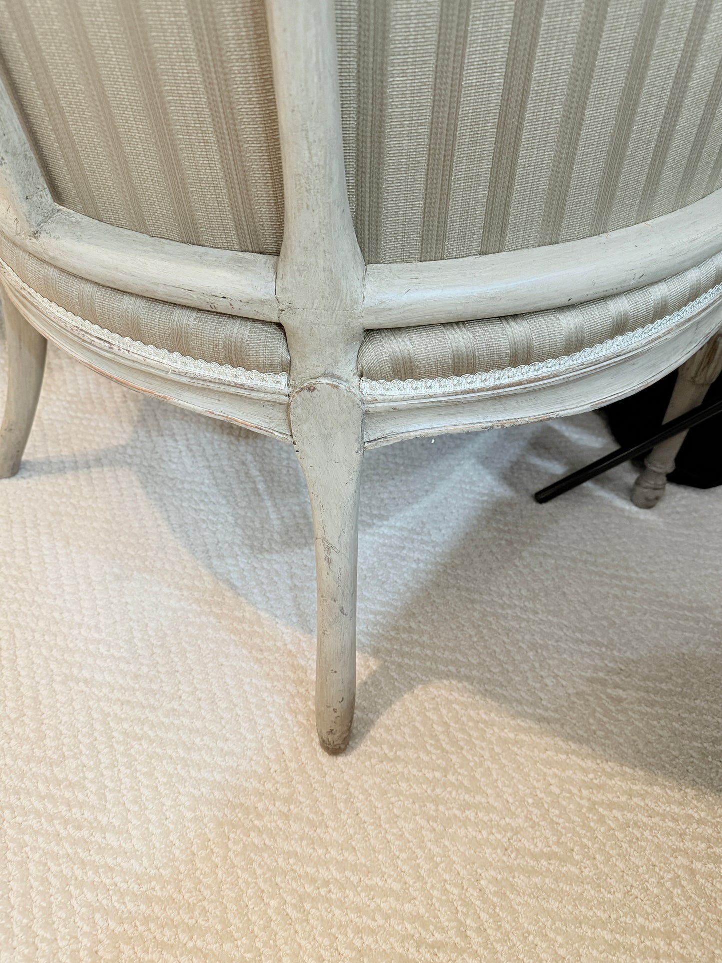 Pair of 18th Century George III Carved Bergère Chairs – Circa 1770