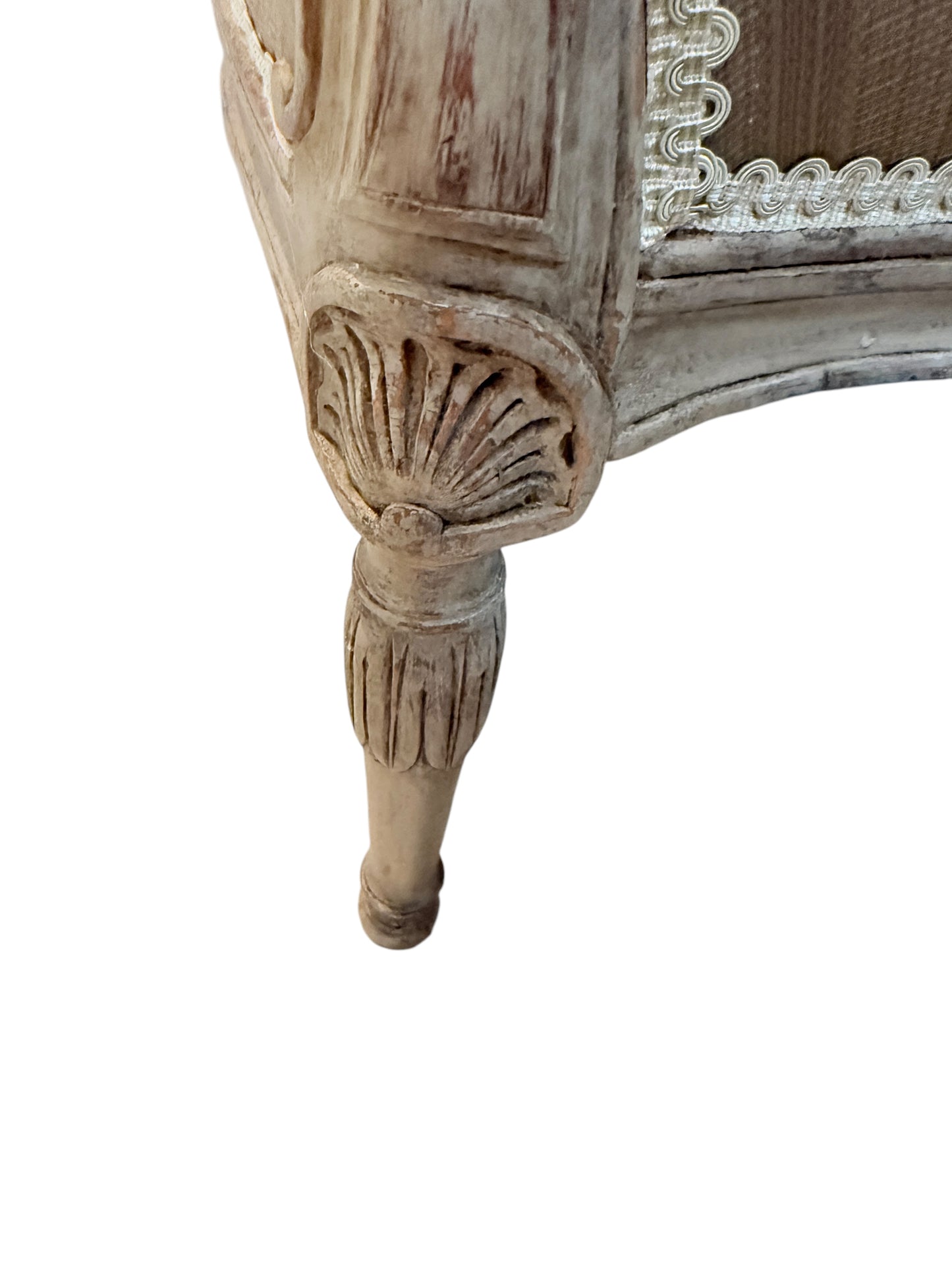 Pair of 18th Century George III Carved Bergère Chairs – Circa 1770