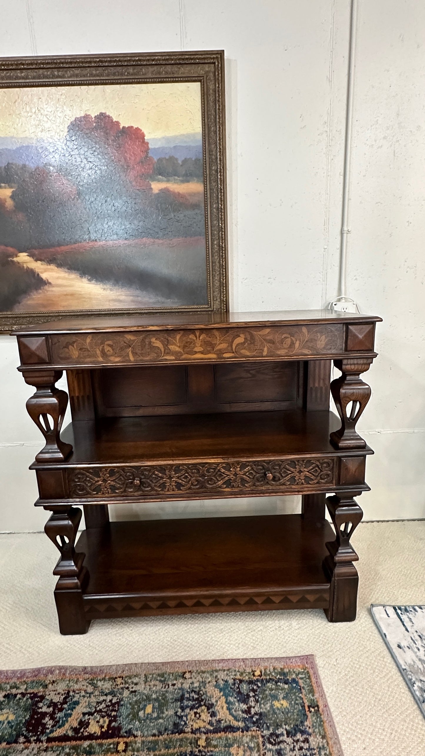 Custome Vintage English Server with Inlay