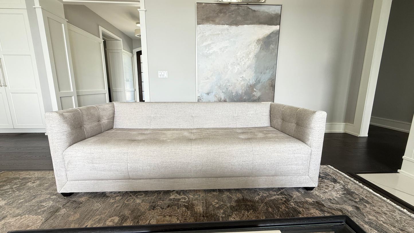 Baker Paris Loveseat with Single Stitch By Baker Furniture