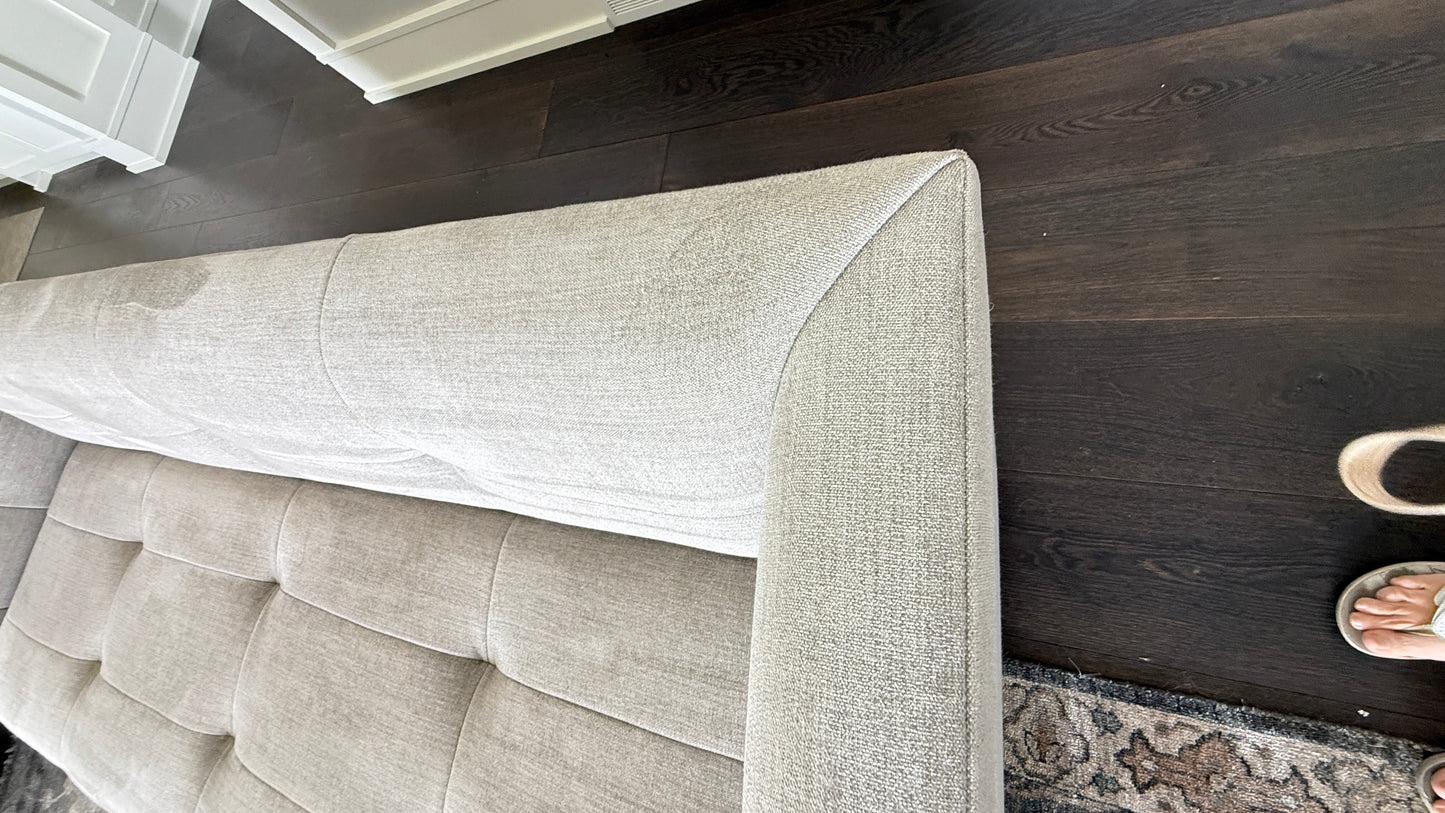 Baker Paris Loveseat with Single Stitch By Baker Furniture