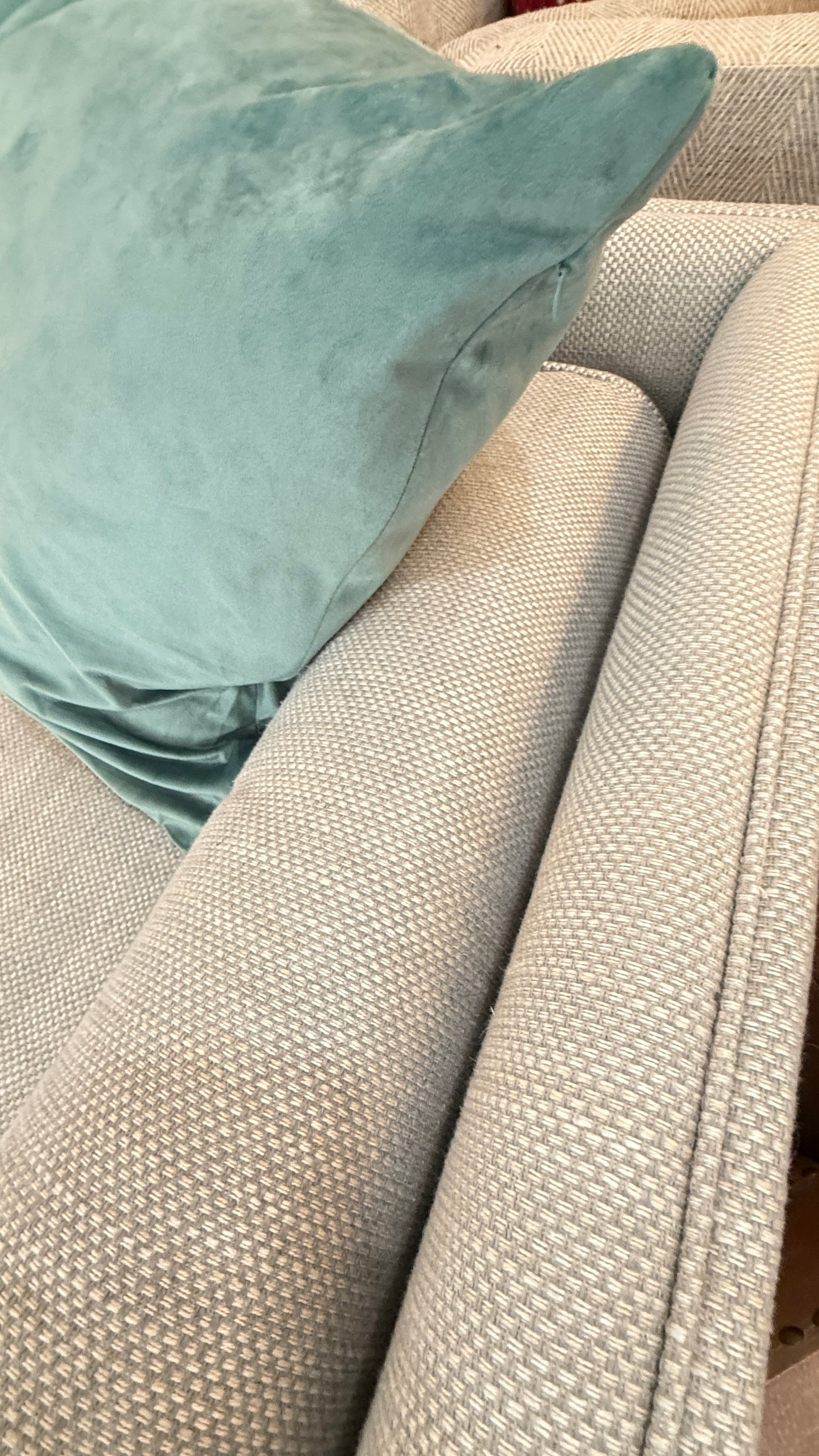 Custom Couples Sofa by Kravet Furniture
