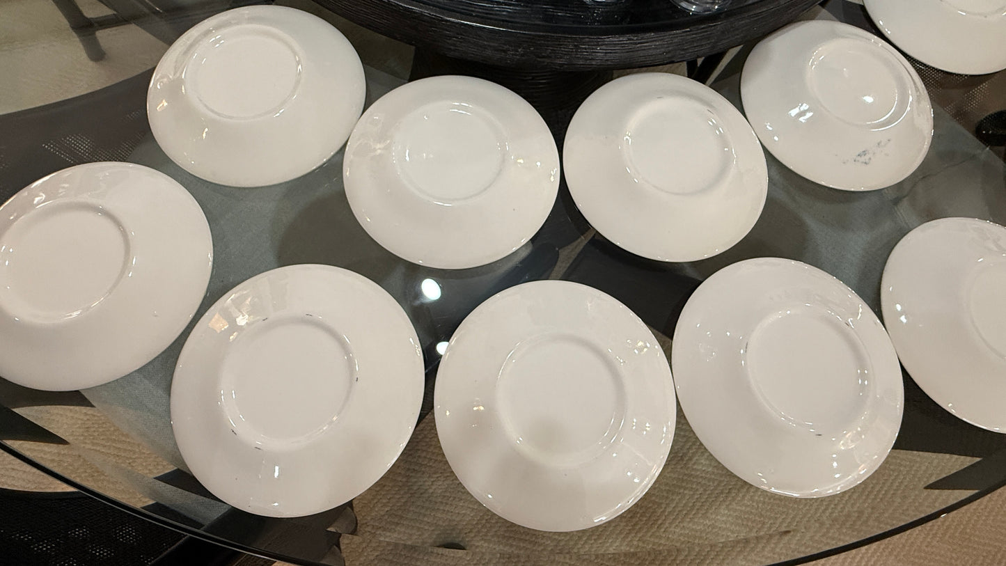 Large Collection of Currier & Ives Vintage Dish Set, With Glasses