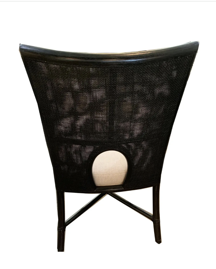 Set of 4 Barbara Barry for McGuire No. M-261 Petite Caned Chair