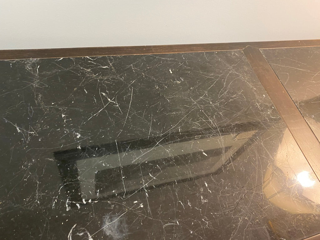 Baker Furniture Marble Top Shelf or Sofa Table