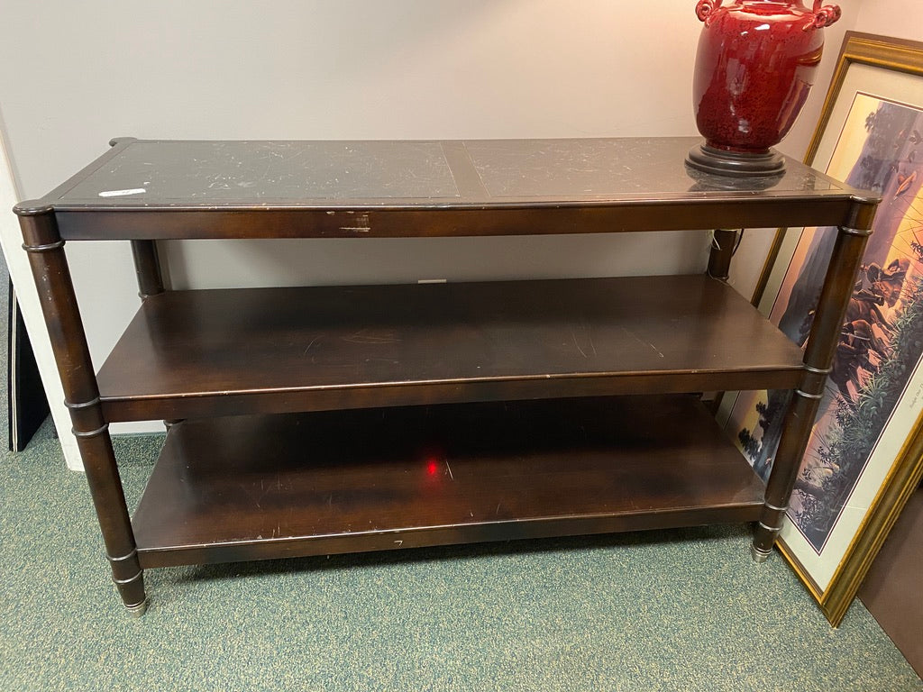 Baker Furniture Marble Top Shelf or Sofa Table