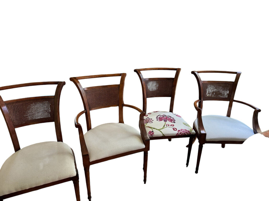 Set of 4 Henredon Avignon Dining Chairs and Matching Table (2 Leaves)