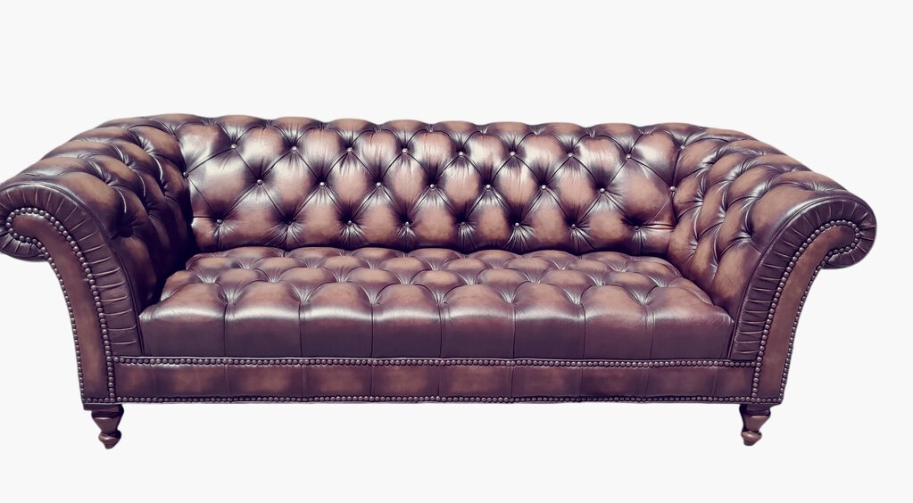 Chesterfield Sofa by Henredon Leather Company