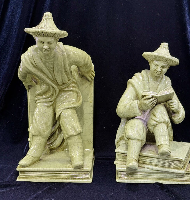 Asian Figurine Bookends from Italy