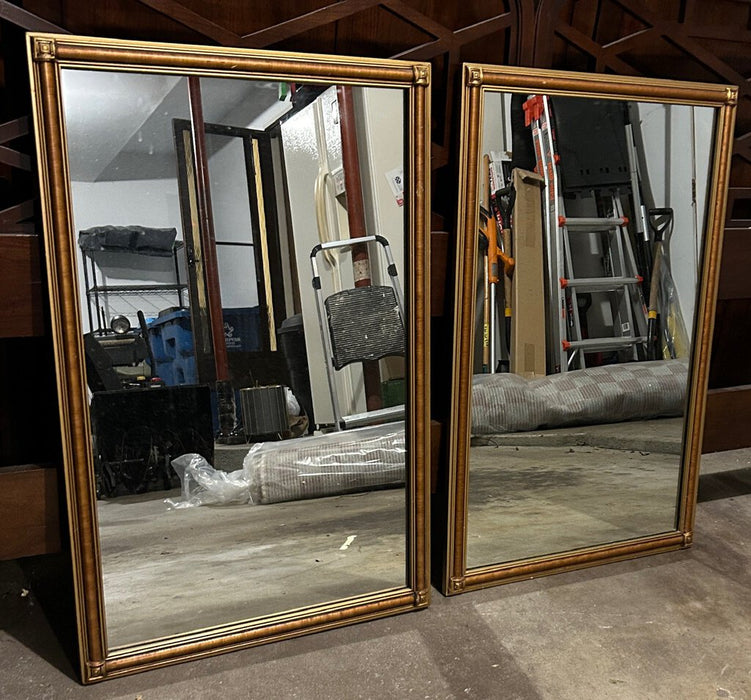 Gold & Brown Mirror by Baker Furniture