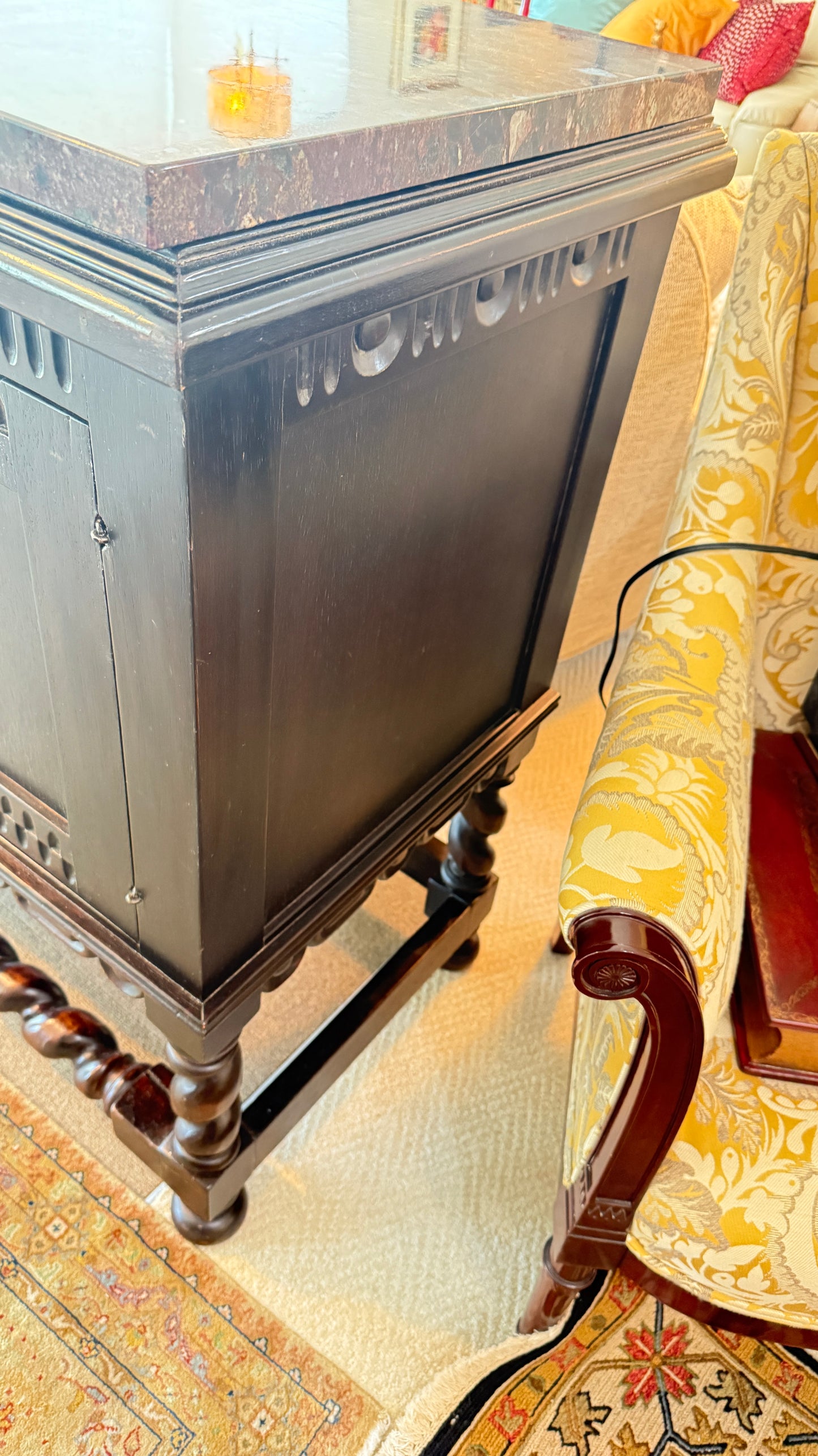 Mission Buffet/Server with Added Granite Top