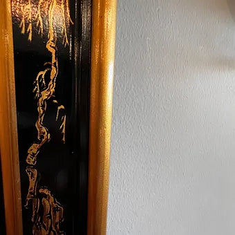 Drexel Chinoiserie Style Small Chest & Mirror Set