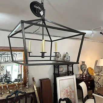 Black Wrought Iron Chandelier from Visual Comforts