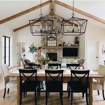Black Wrought Iron Chandelier from Visual Comforts
