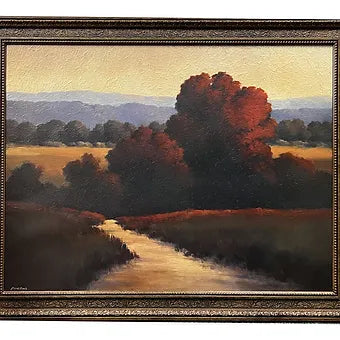 Large Landscape Gold Framed Paint Print