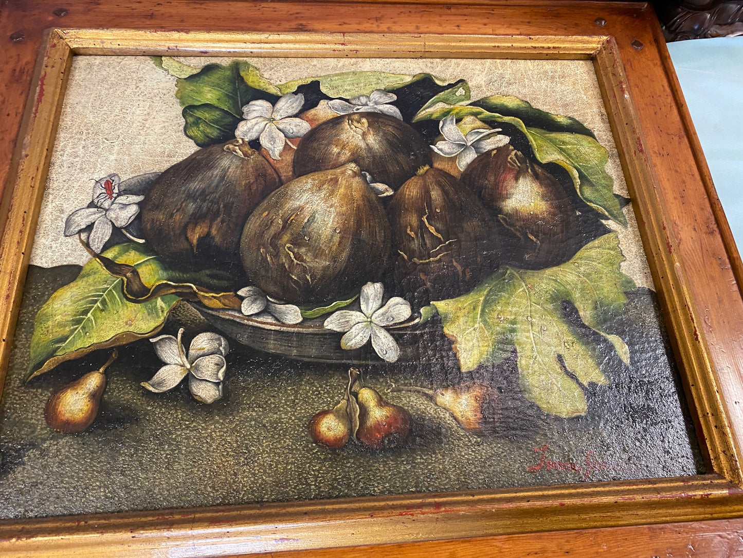 Original Painting of Vegetables In A Bowl