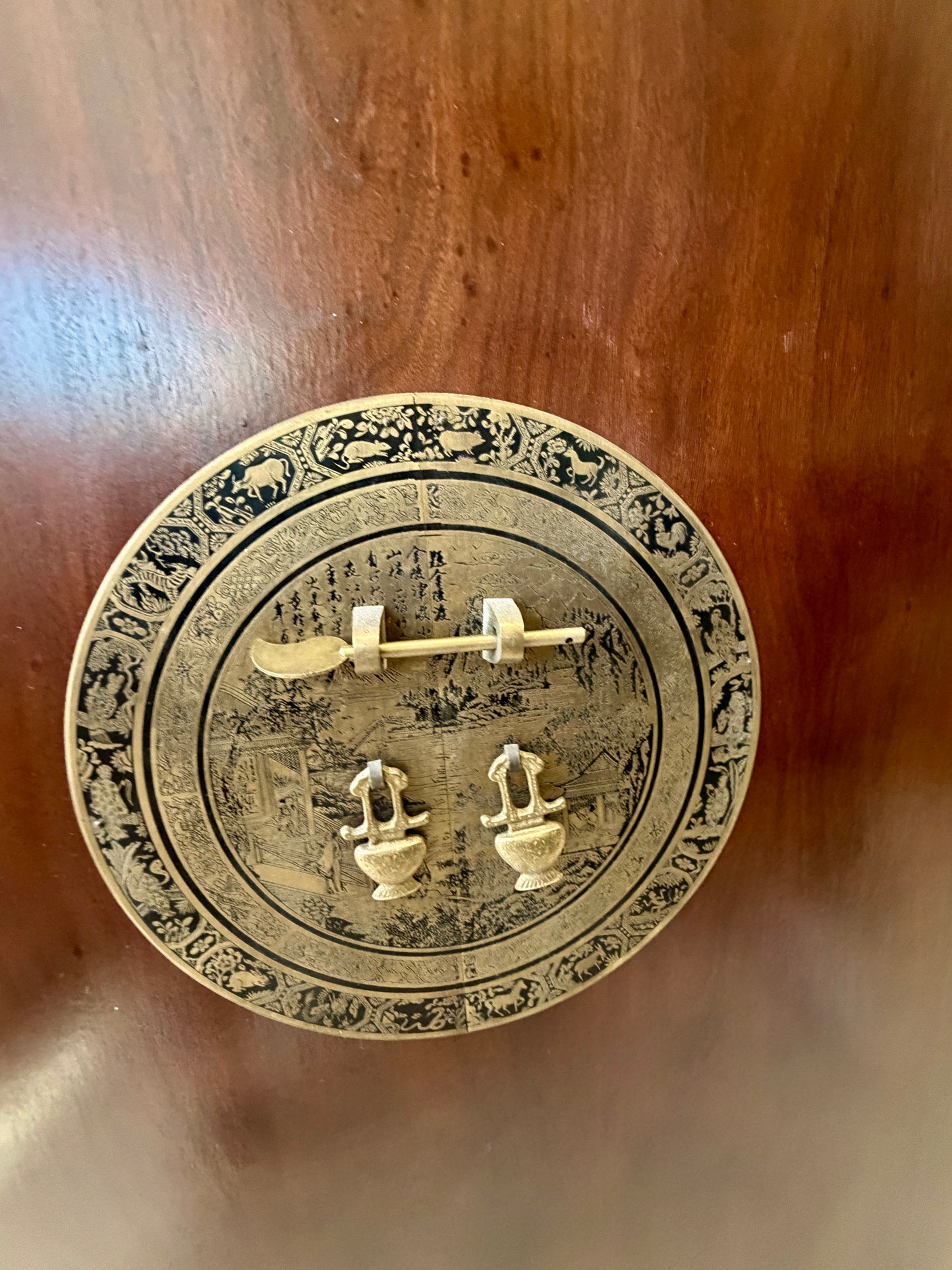 Asian Flip-Top Bar Cabinet