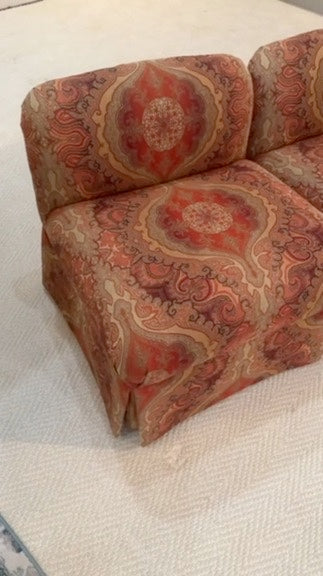 Pair of Gorgeous Bohemian Paisley Chairs by Pearson Furniture