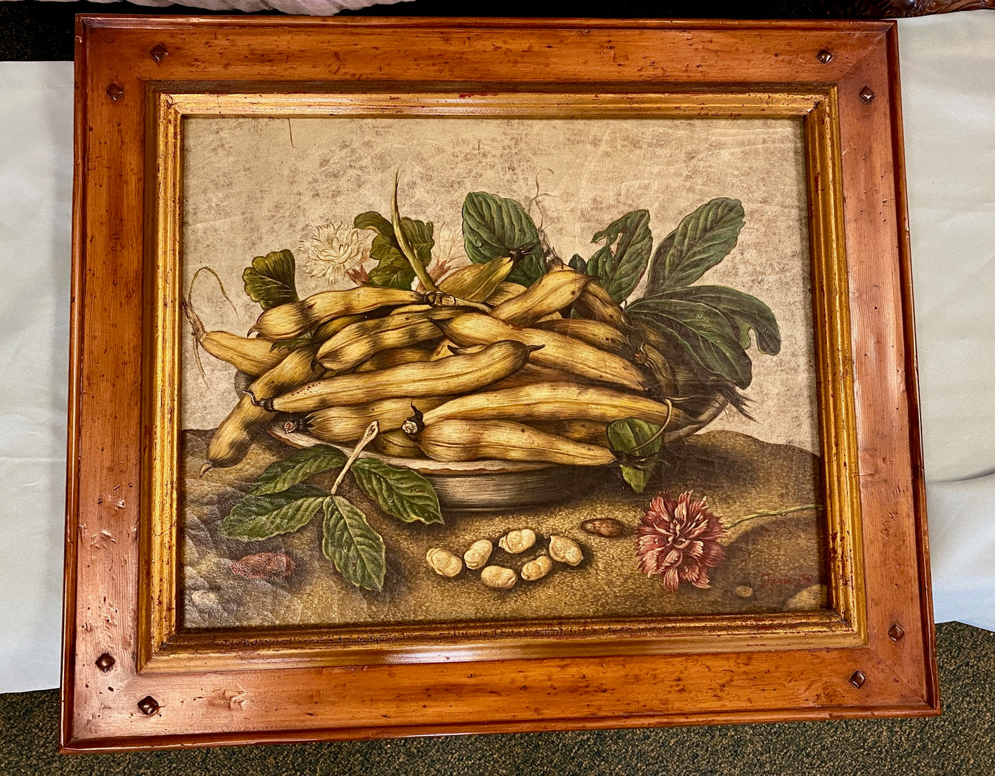 Original Painting of Vegetables In A Bowl