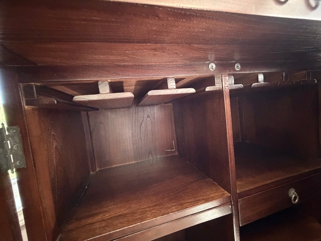 Asian Flip-Top Bar Cabinet