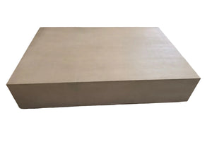 Over-Sized Leather Covered Coffee Table