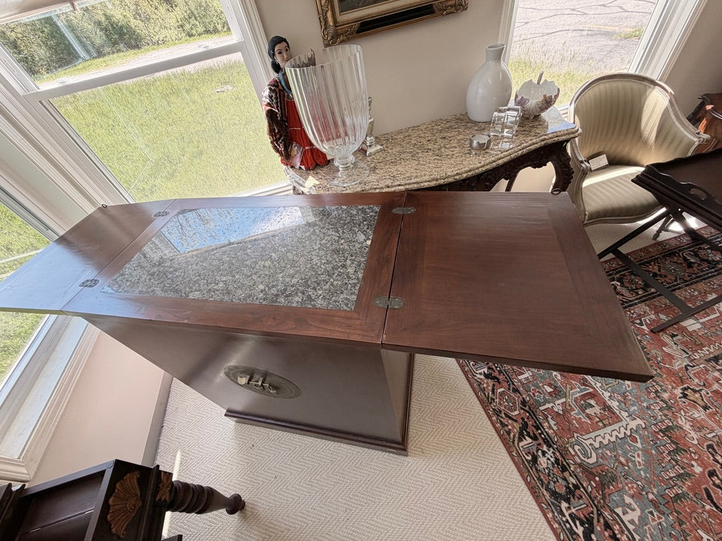 Asian Flip-Top Bar Cabinet