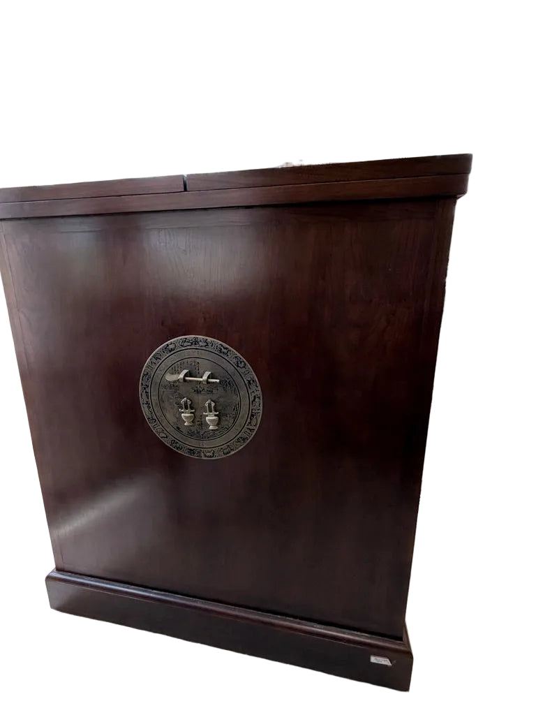 Asian Flip-Top Bar Cabinet