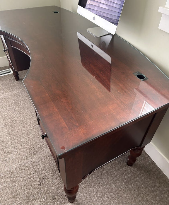 Half Pedestal Desk by Aspenhome Furniture