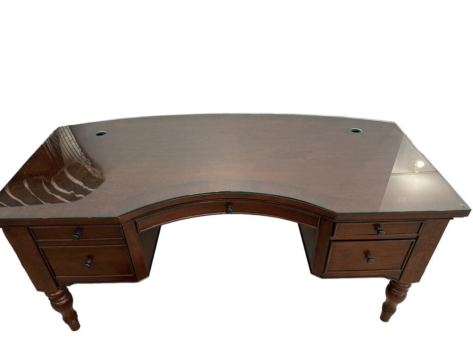 Half Pedestal Desk by Aspenhome Furniture