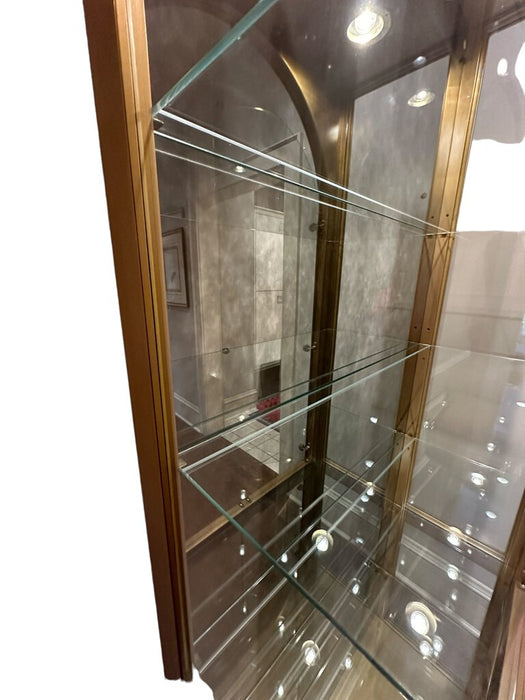 Beautiful Gold/Brass Display Case, Likely Baker Furniture