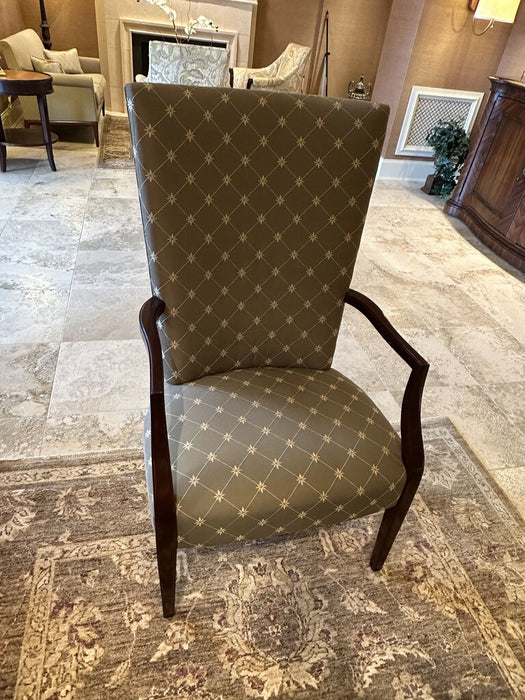 Kindel Accent Chairs, Grey w/White Floral Print