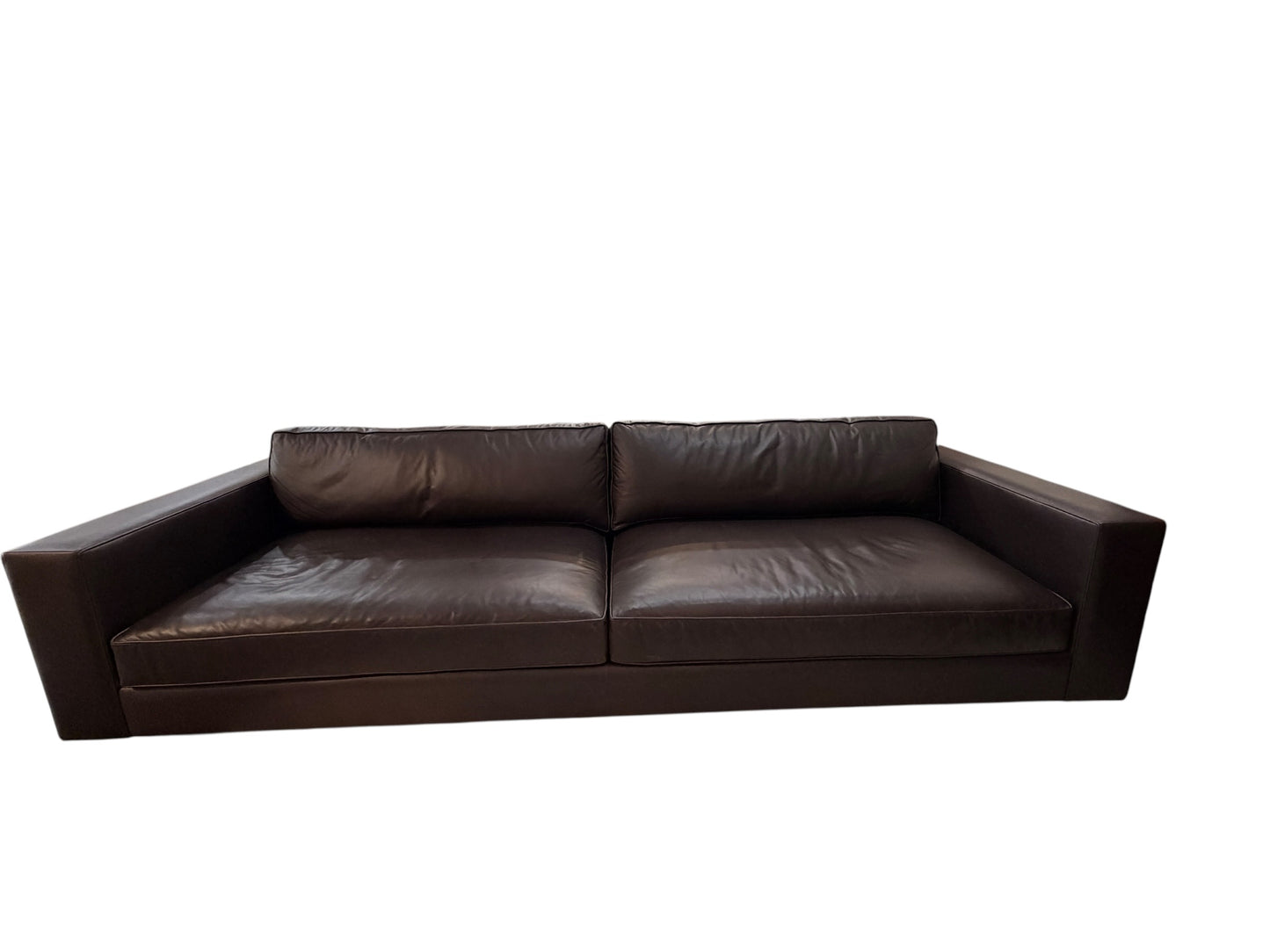 Restoration Hardware Maxwell Leather Sofa - Xtra Long