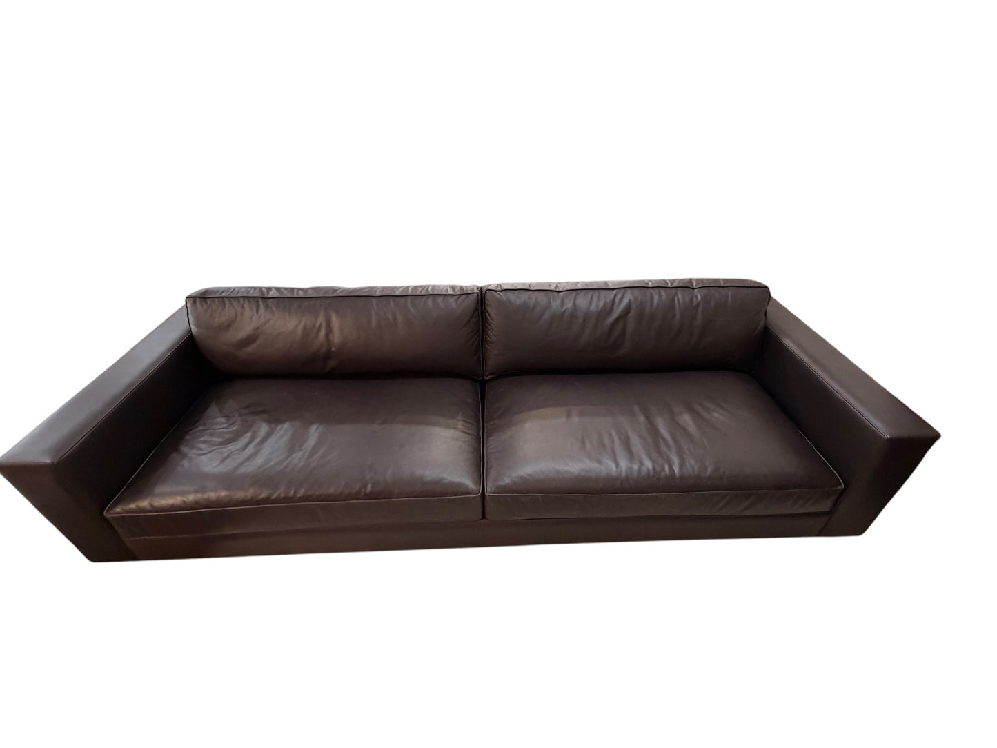 Restoration Hardware Maxwell Leather Sofa - Xtra Long