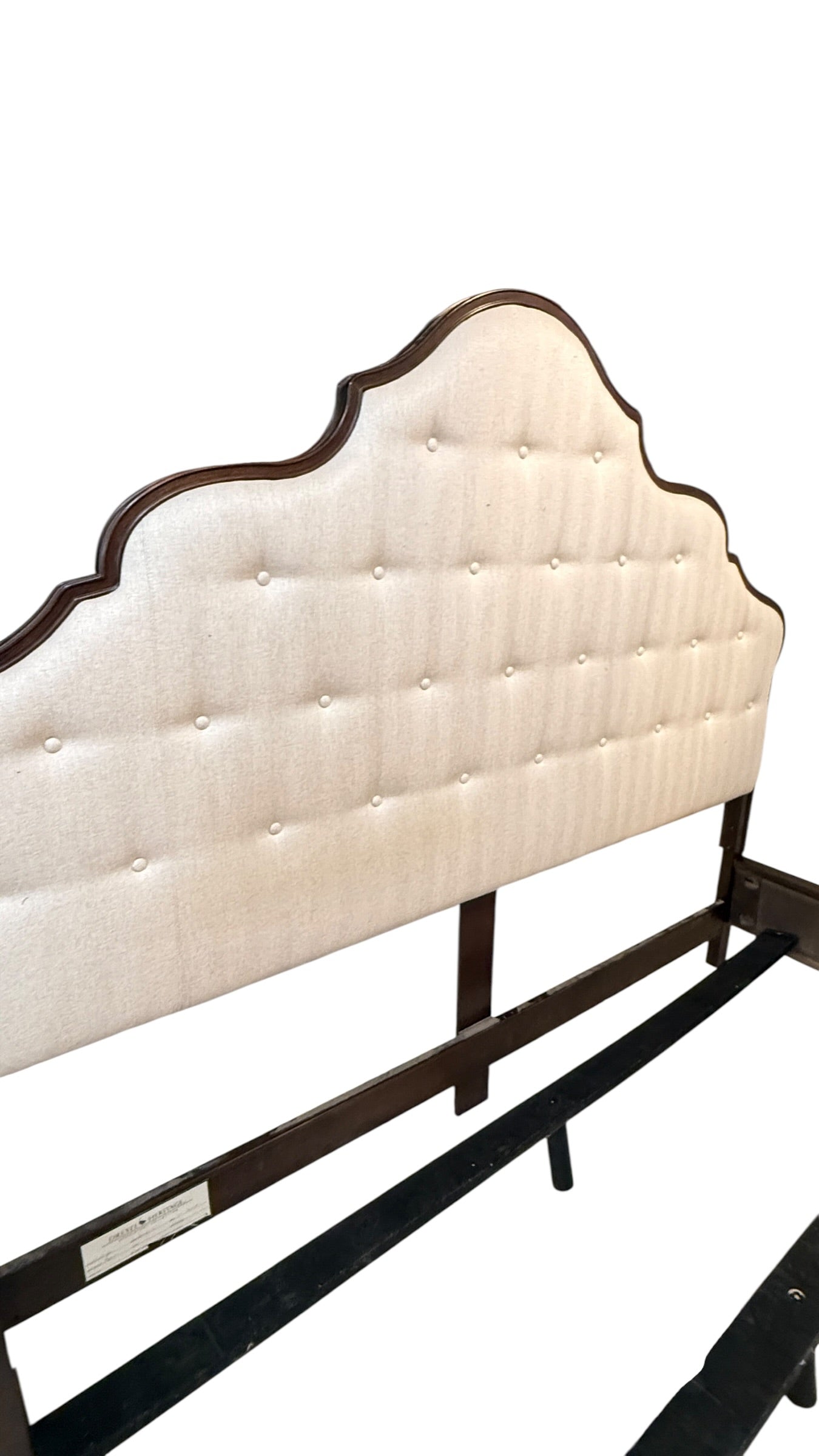 Drexel Heritage King Bed With Tufted Headboard
