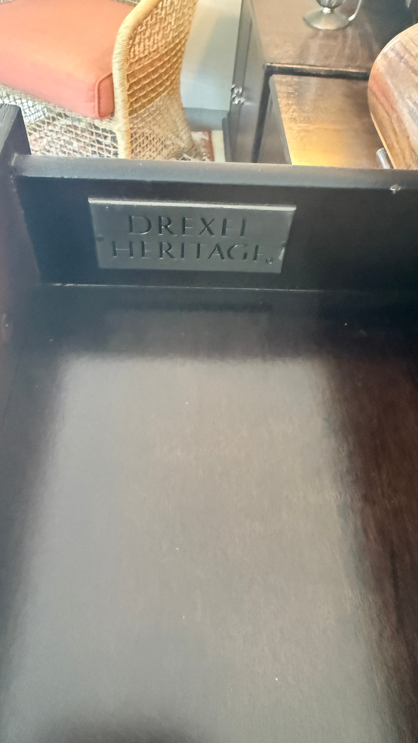 Drexel Heritage Triple Dresser and Round Mirror