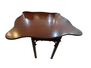 Traditional Mahogany Flip Top Console Table