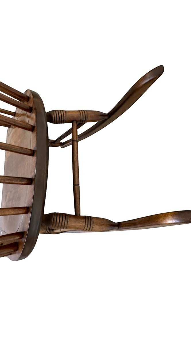 Vintage Ethan Allen wood rocking chair from Grand Expressions Gallery and Home Store with classic spindle design.