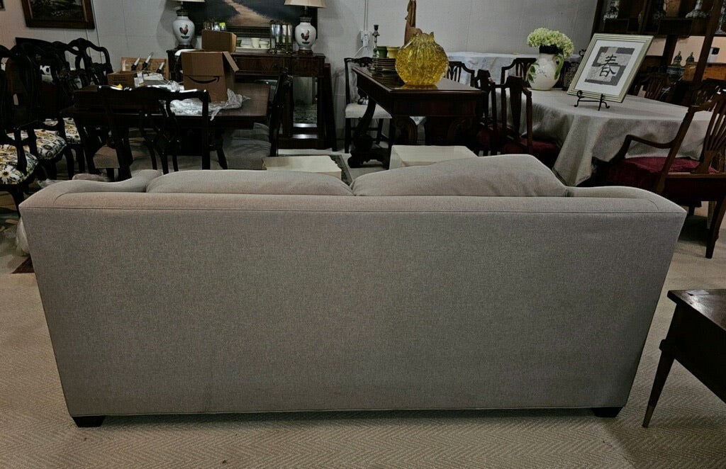 The Sullivan Sofa by Maiden Home in a neutral fabric, featuring shelter arms, available at Grand Expressions Gallery and Home Store.