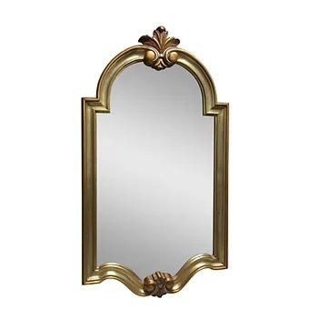 Grand Expressions Gallery and Home Store vintage gold filigree wall mirror with ornate traditional detailing.