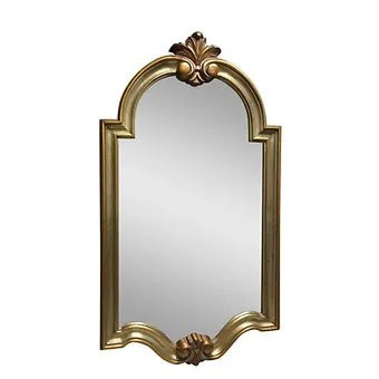 Grand Expressions Gallery and Home Store vintage gold filigree wall mirror with ornate traditional detailing.