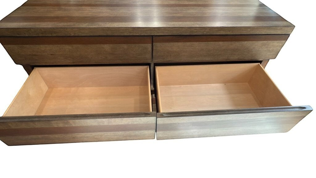 Grand Expressions Gallery and Home Store modern 6-drawer wood dresser with soft-close drawers and cedar lining.