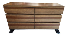 Mid Century Modern Wooden Bedroom Dresser Storage Chest