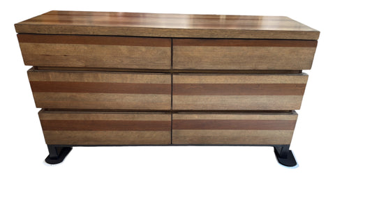 Mid Century Modern Wooden Bedroom Dresser Storage Chest