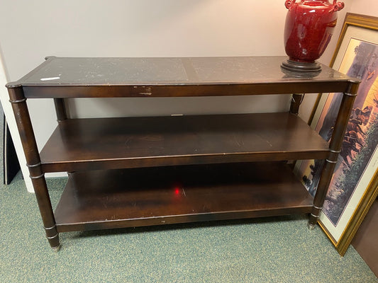 Baker Furniture Marble Top Shelf or Sofa Table