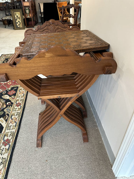 Vintage Antique Game Table and Chairs